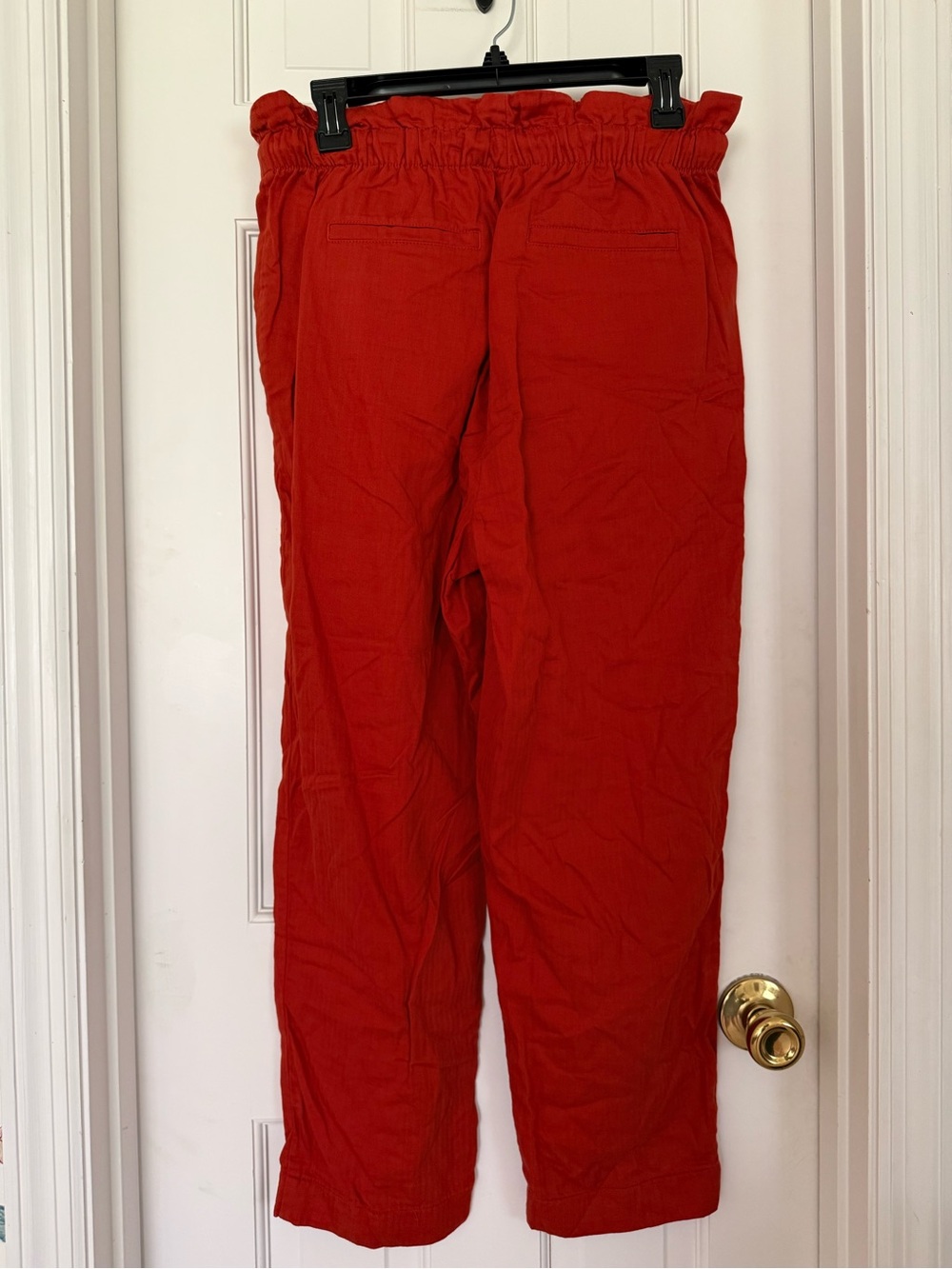LOFT Rust Drawstring Capri Pants - Picture 2 of 3